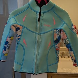 Kids Swim Jacket - Blue and Pink
